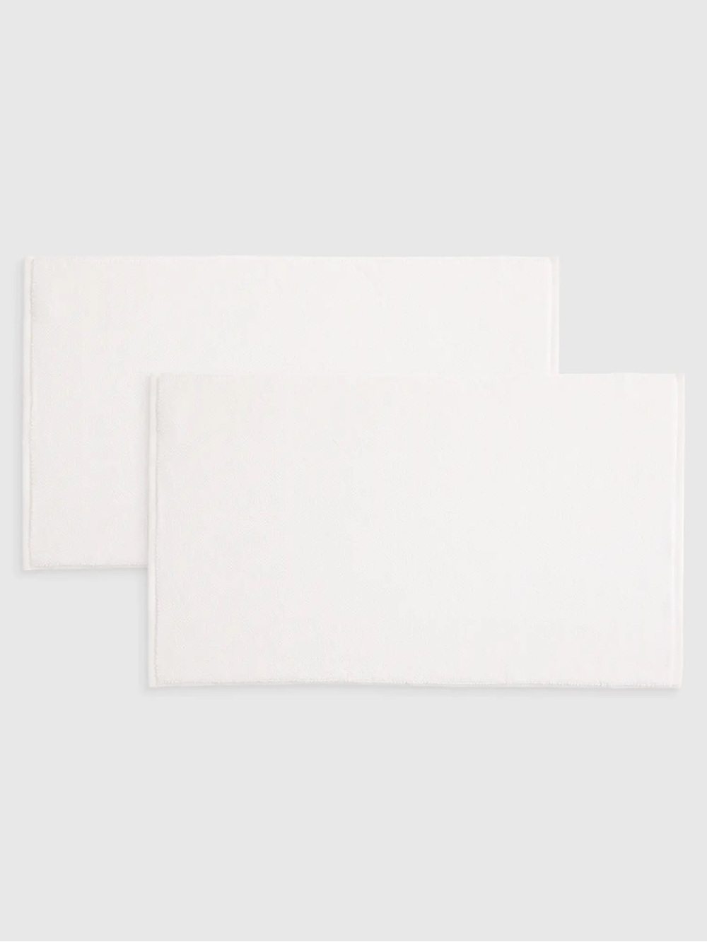 NWOT QUINCE 2 Pack Turkish Cotton Bath Mats White 4252